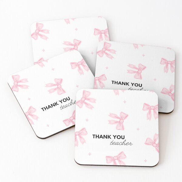 Item preview, Coquette pink bow teacher thankyou | Teacher Appreciation designed and sold by Sketchbook Studio by Aqsaa.