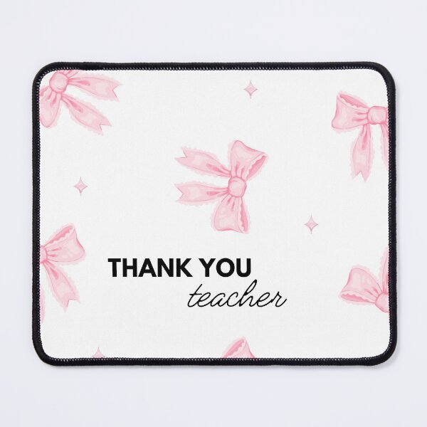 Item preview, Coquette pink bow teacher thankyou | Teacher Appreciation designed and sold by Sketchbook Studio by Aqsaa.
