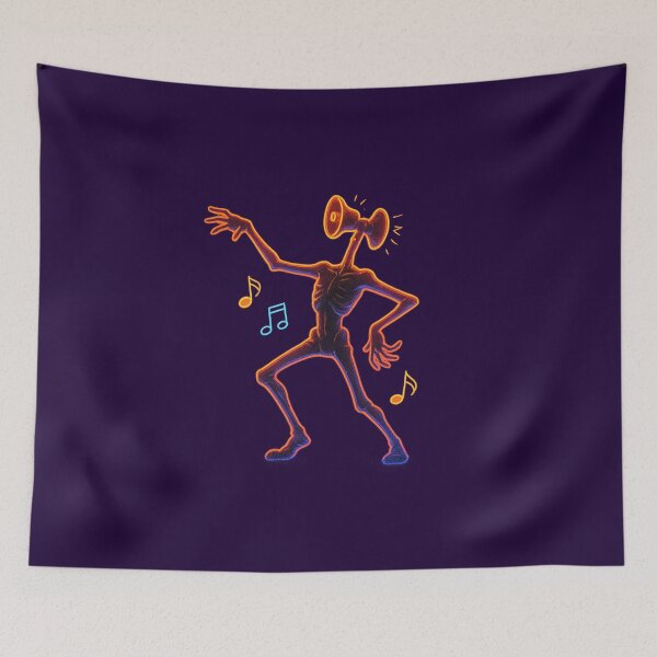 Item preview, Siren Head Dance Meme – Neon Horror Pop Culture Design designed and sold by Bratak.
