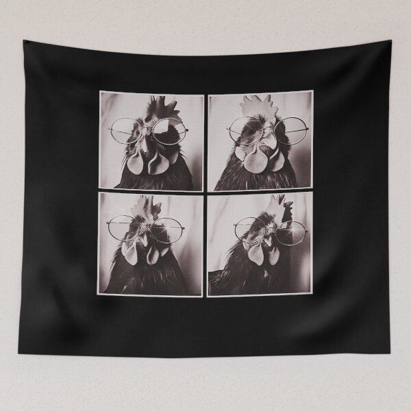 Item preview, Rooster Wearing Sunglasses Photobooth Selfie Farm Chicken. designed and sold by momoworlddesign.