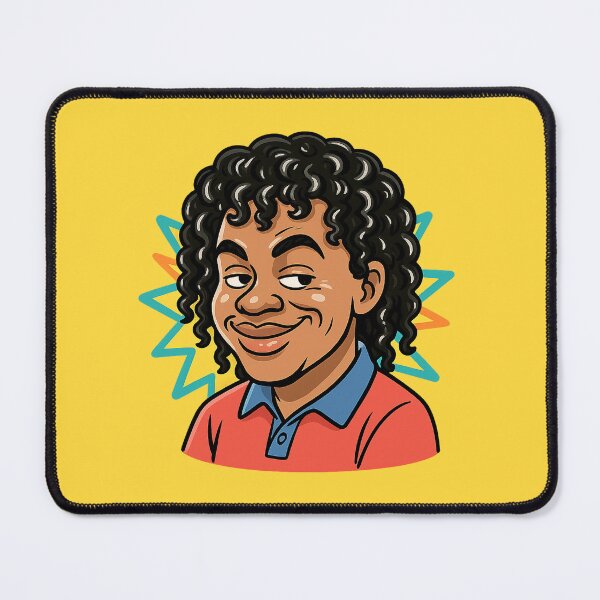 Item preview, Druski Jheri Curls Meme Cartoon – Pop Culture Comedy Design designed and sold by Bratak.