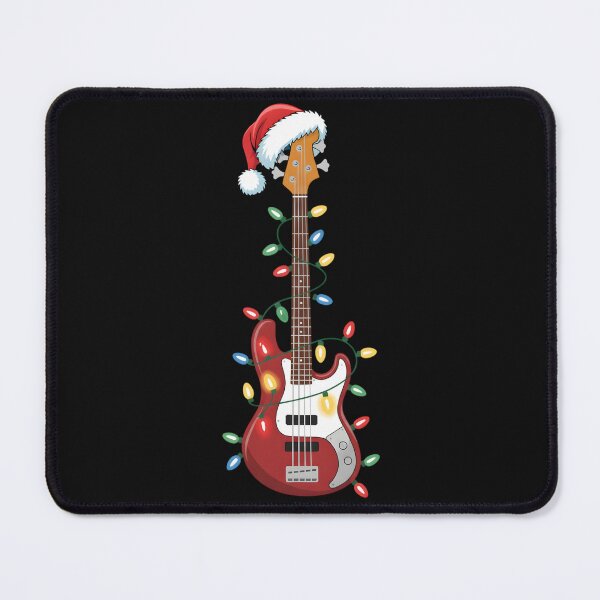 Item preview, Guitar Santa Hat Christmas Lights Bass Player Guitarist Xmas designed and sold by clothesy7.