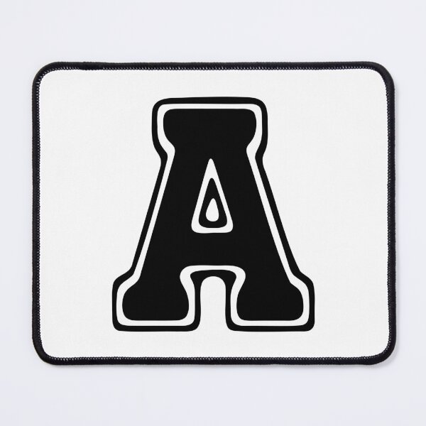 Item preview, Bold Grooveline Letter A – Retro Varsity Outline Font designed and sold by uncoXab.