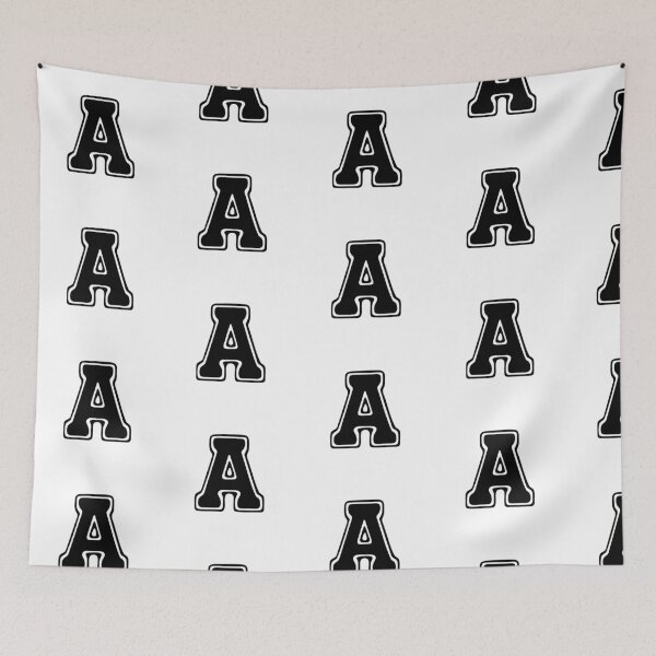 Item preview, Bold Grooveline Letter A – Retro Varsity Outline Font designed and sold by uncoXab.