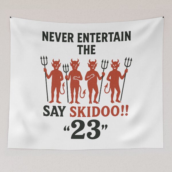 Item preview, 23 Skidoo Vintage Devil Poster – Turn-of-the-Century Slang Retro Typography designed and sold by Victor Shadehorn.