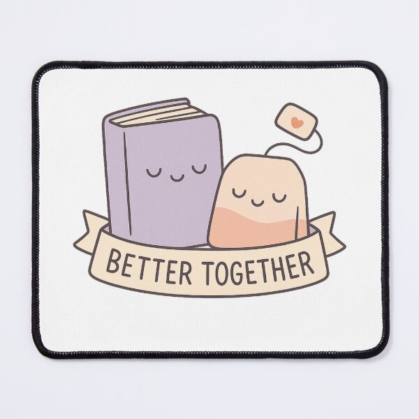 Item preview, Cute Kawaii Book and Tea Bag Better Together designed and sold by Yuki Shop.