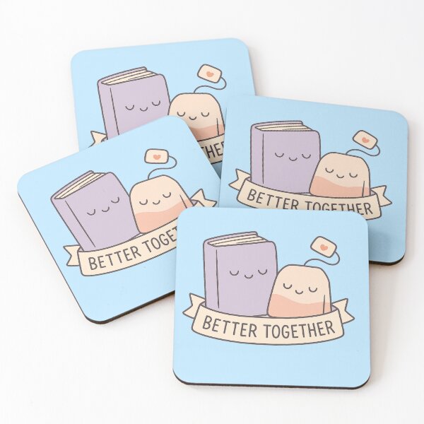 Item preview, Cute Kawaii Book and Tea Bag Better Together designed and sold by Yuki Shop.