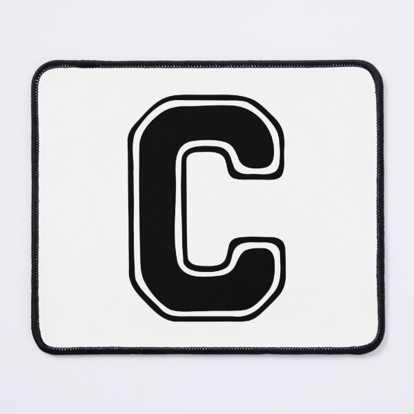 Item preview, Bold Grooveline Letter C – Retro Varsity Outline Font designed and sold by uncoXab.
