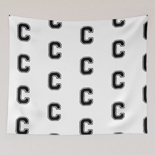 Item preview, Bold Grooveline Letter C – Retro Varsity Outline Font designed and sold by uncoXab.