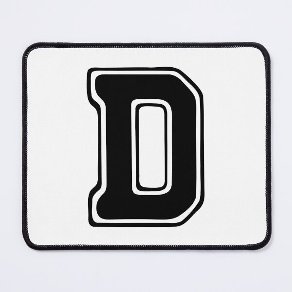 Item preview, Bold Grooveline Letter D – Retro Varsity Outline Font designed and sold by uncoXab.