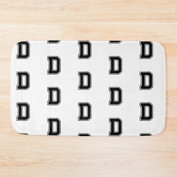 Item preview, Bold Grooveline Letter D – Retro Varsity Outline Font designed and sold by uncoXab.