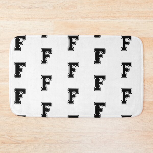 Item preview, Bold Grooveline Letter F – Retro Varsity Outline Font designed and sold by uncoXab.