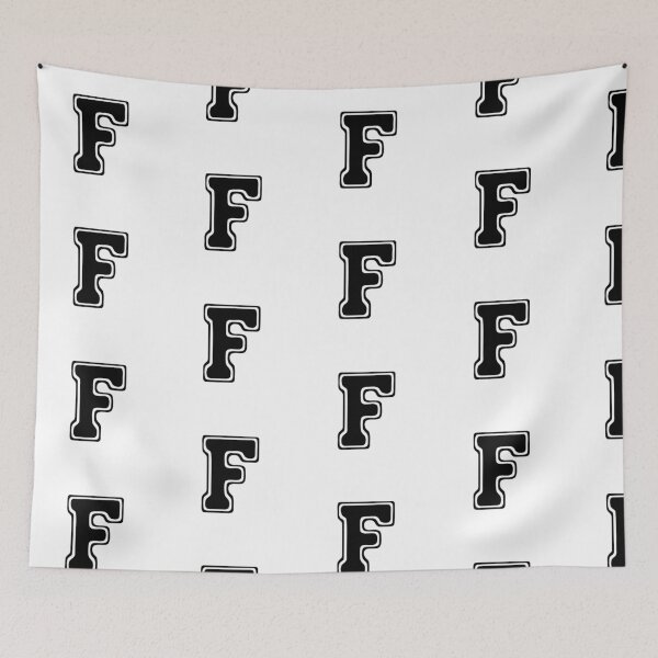 Item preview, Bold Grooveline Letter F – Retro Varsity Outline Font designed and sold by uncoXab.