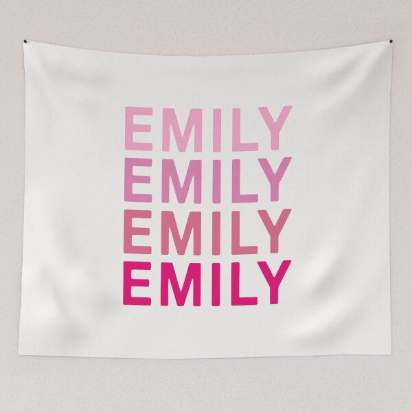 Item preview, Emily Name Pink Colors designed and sold by Jeallan Designs.