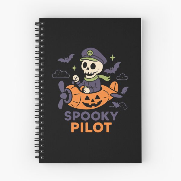 Item preview, Spooky Pilot Halloween Skeleton – Cute Airplane Ghost Design for Kids designed and sold by EuropeanPrints.