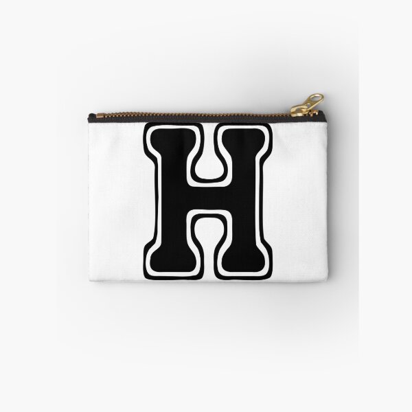 Item preview, Bold Grooveline Letter H – Retro Varsity Outline Font designed and sold by uncoXab.