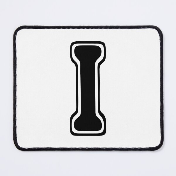 Item preview, Bold Grooveline Letter I – Retro Varsity Outline Font designed and sold by uncoXab.