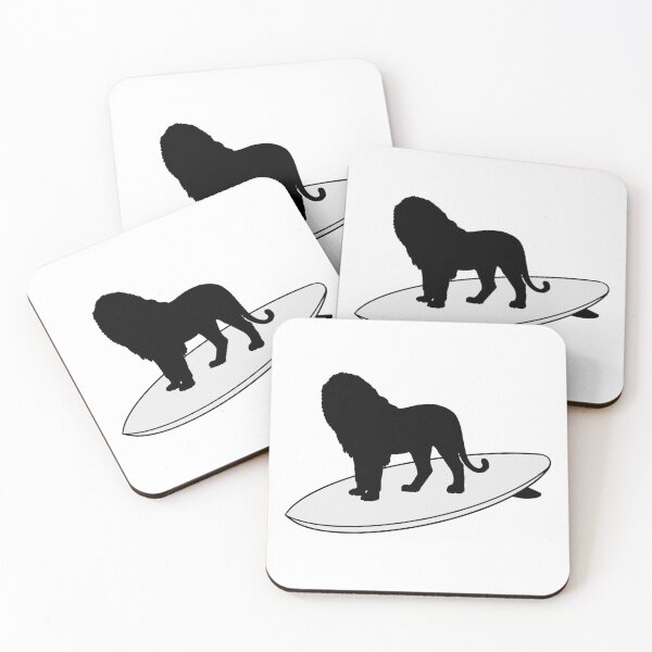 Item preview, Surfing Lion designed and sold by Animals-by-JB.