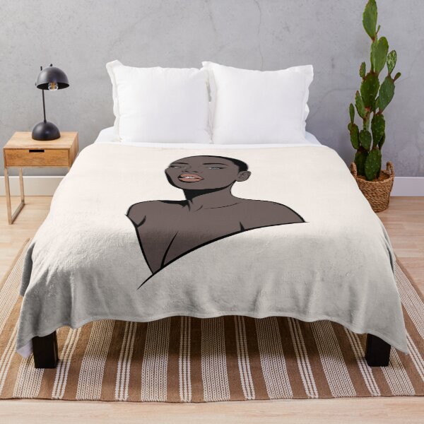 Item preview, Elegant Black Woman Vector Illustration designed and sold by Ovitees.