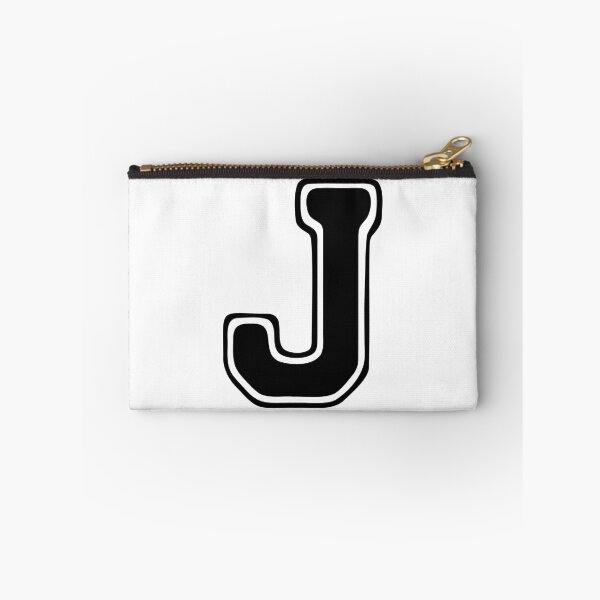 Item preview, Bold Grooveline Letter J – Retro Varsity Outline Font designed and sold by uncoXab.
