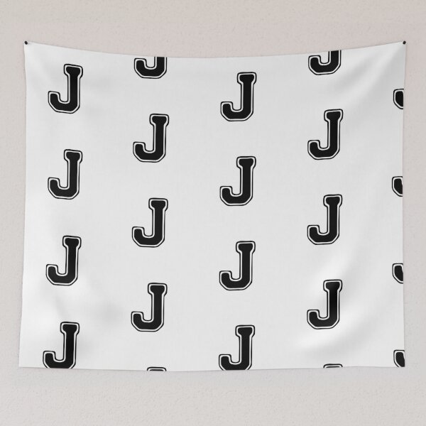 Item preview, Bold Grooveline Letter J – Retro Varsity Outline Font designed and sold by uncoXab.
