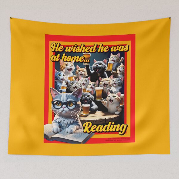 Item preview, He wished he was at home... reading designed and sold by visionarywrkshp.