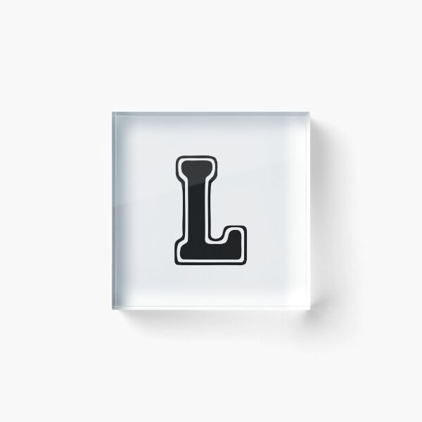 Item preview, Bold Grooveline Letter L – Retro Varsity Outline Font designed and sold by uncoXab.