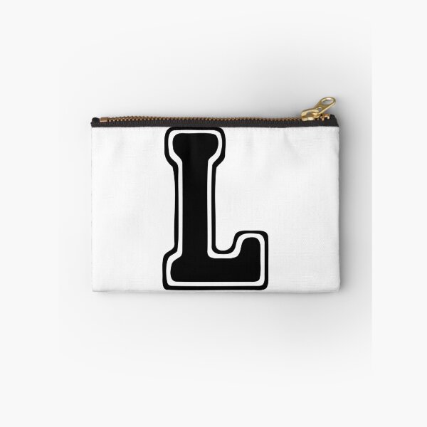 Item preview, Bold Grooveline Letter L – Retro Varsity Outline Font designed and sold by uncoXab.