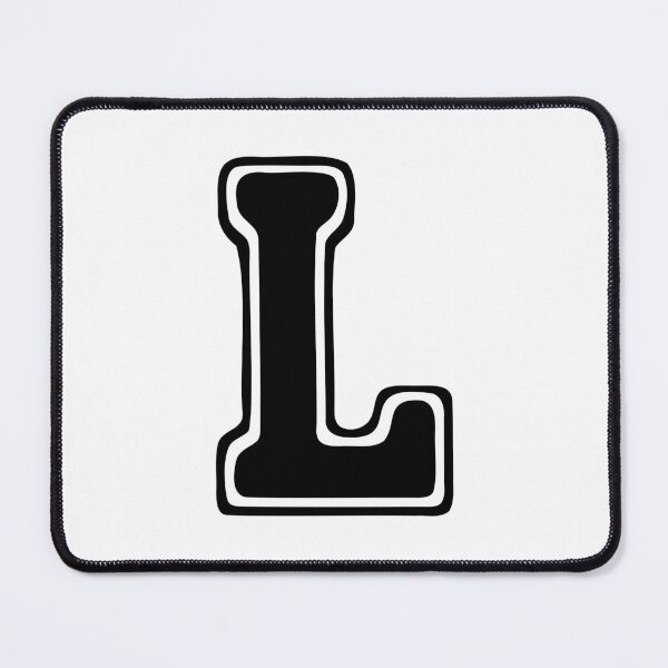 Item preview, Bold Grooveline Letter L – Retro Varsity Outline Font designed and sold by uncoXab.
