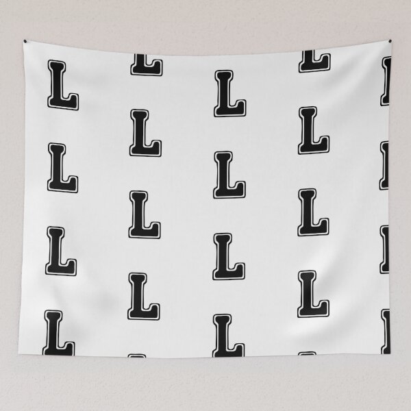 Item preview, Bold Grooveline Letter L – Retro Varsity Outline Font designed and sold by uncoXab.