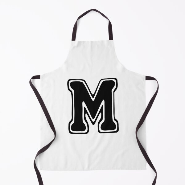 Item preview, Bold Grooveline Letter M – Retro Varsity Outline Font designed and sold by uncoXab.