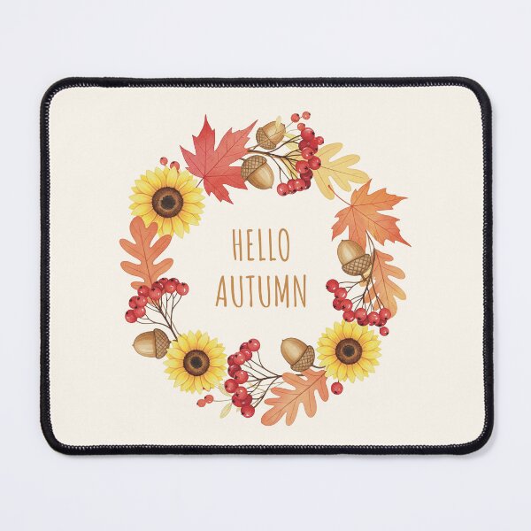 Item preview, Hello Autumn Wreath with Sunflowers, Acorns, and Berries designed and sold by Iras-Art-Corner.