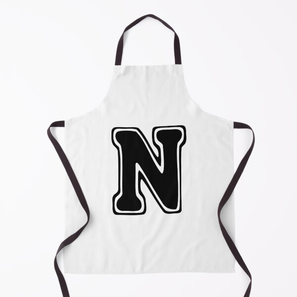 Item preview, Bold Grooveline Letter N – Retro Varsity Outline Font designed and sold by uncoXab.