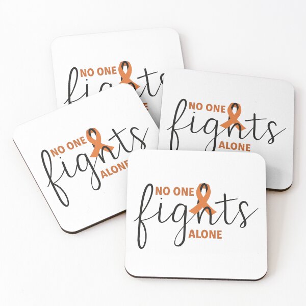 Item preview, No One Fights Alone, Blood Cancer Awareness, Leukemia designed and sold by Danielle Whitis Design.