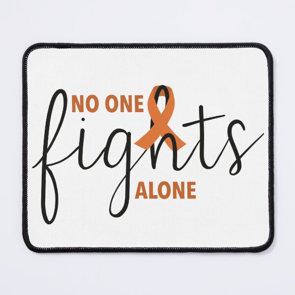 Item preview, No One Fights Alone, Blood Cancer Awareness, Leukemia designed and sold by Danielle Whitis Design.