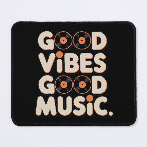 Item preview, Good Vibes Good Music – Retro Vinyl Record Design designed and sold by Pogglecards.