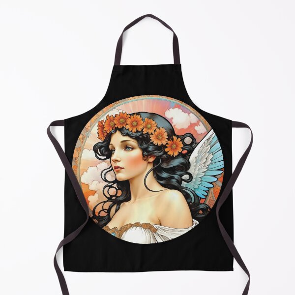 Item preview, Angel, Holy Angel, female angel, god, Mary, Christian art, Arch Angel, love, protector, female warrior, women's group, girl power, vintage art, art nouveau. designed and sold by SavageLegion.