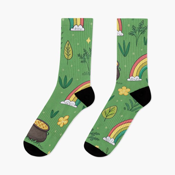 Item preview, Bright rainbows and pots of gold , lucky symbols  designed and sold by Lucky 777.