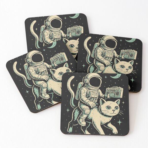 Item preview, Cosmic Cat Ride – Astronaut Beats in Space designed and sold by TrendTribeTP.