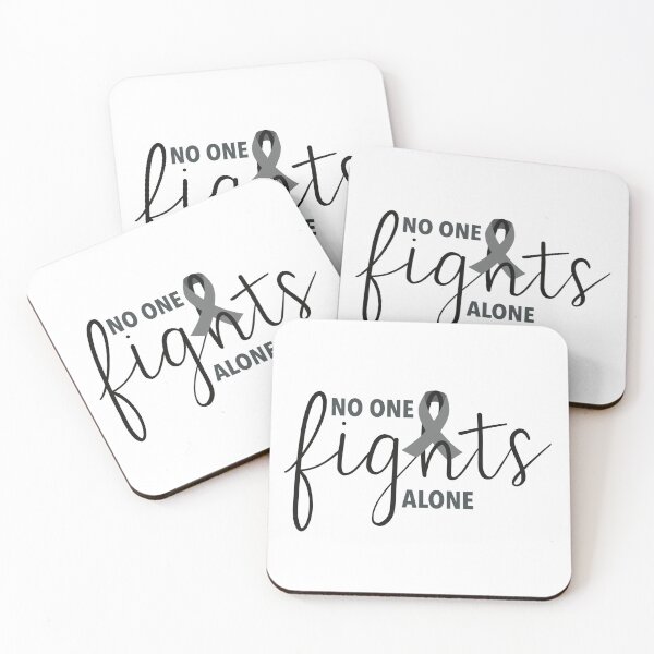 Item preview, No One Fights Alone, Brain Cancer Awareness designed and sold by Danielle Whitis Design.