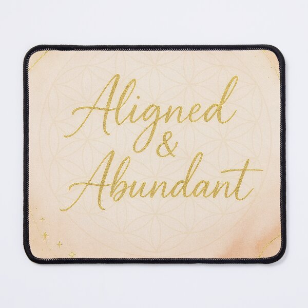 Item preview, Aligned & Abundant Quote | Manifestation & Money Affirmation Art designed and sold by HerDreamCodes.