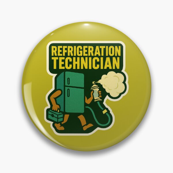 Item preview, Refrigeration Technician Sticker Design designed and sold by TeeCraftTeeCo.