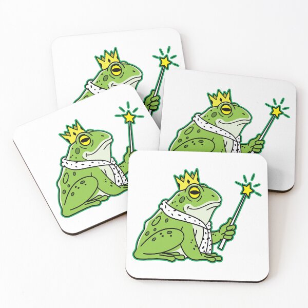 Item preview, Cartoonish Style Fairy Tales King Frog designed and sold by Brainstorming99.
