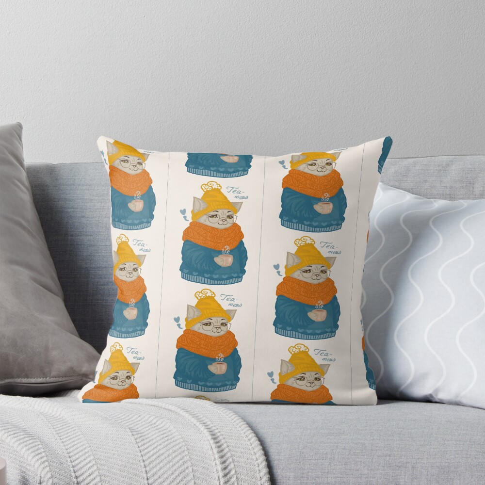 Item preview, Throw Pillow designed and sold by RethibnaArtShop.