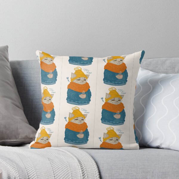 Item preview, Tea-Meow designed and sold by RethibnaArtShop.