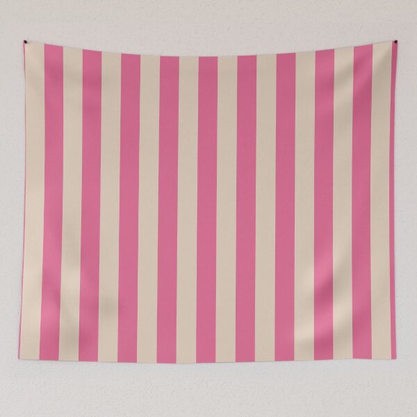 Item preview, Pink and almond cream stripes designed and sold by RishabhArts1.