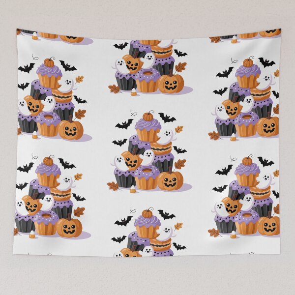 Item preview, Halloween cupcakes kawaii designed and sold by Nimkaew.