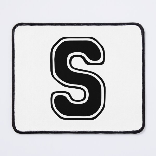 Item preview, Bold Grooveline Letter S – Retro Varsity Outline Font designed and sold by uncoXab.