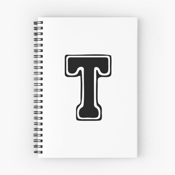 Item preview, Bold Grooveline Letter T – Retro Varsity Outline Font designed and sold by uncoXab.