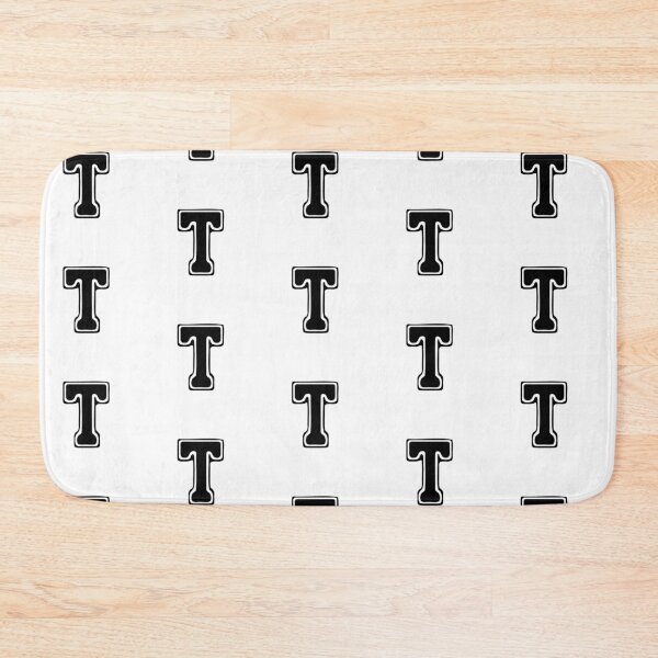 Item preview, Bold Grooveline Letter T – Retro Varsity Outline Font designed and sold by uncoXab.